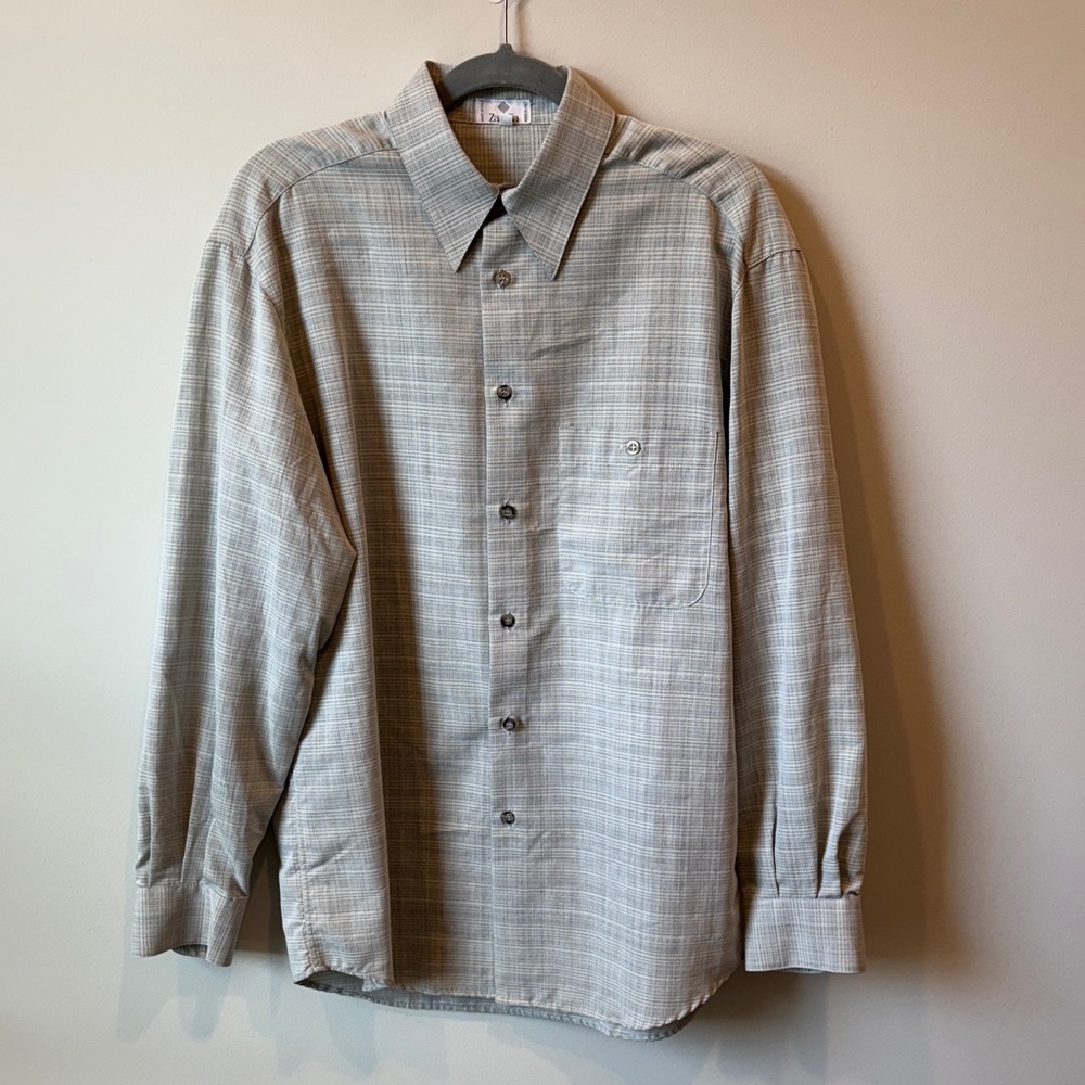 Zanella Gray Striped Shirt